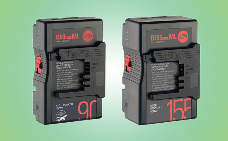 Bebob B90cineML and B155cineML Hot-Swappable B-Mount Batteries Released