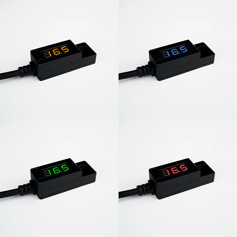 Color display options on Hovervolt Cable One voltmeter